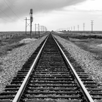 Rail Road Track-BW
